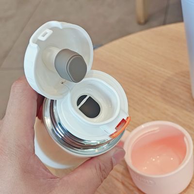 Bouteilles à vide de couleur personnalisées 500 ml en acier inoxydable, thermos isolé avec couvercle