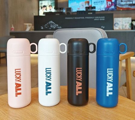 Bouteilles à vide de couleur personnalisées 500 ml en acier inoxydable, thermos isolé avec couvercle