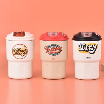 Acier inoxydable 304 à vide isolée thermique Voyage tasses de café Gobelets à l'épreuve des fuites 350ml
