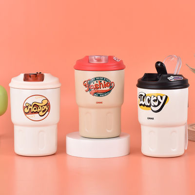 Acier inoxydable 304 à vide isolée thermique Voyage tasses de café Gobelets à l'épreuve des fuites 350ml