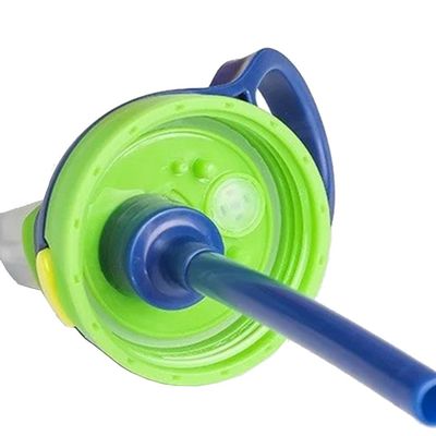 Logo imprimé sur mesure BPA gratuit pour enfants Bouteille d'eau en plastique 500 ml avec paille et bec