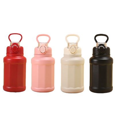 Bouteille d'eau de sport isolée en acier inoxydable à double paroi pour camping écologique