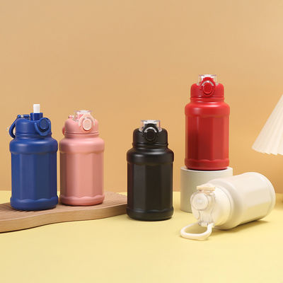 Bouteille d'eau de sport isolée en acier inoxydable à double paroi pour camping écologique