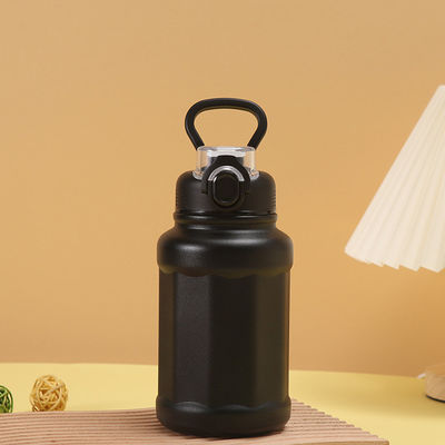 Bouteille d'eau de sport isolée en acier inoxydable à double paroi pour camping écologique
