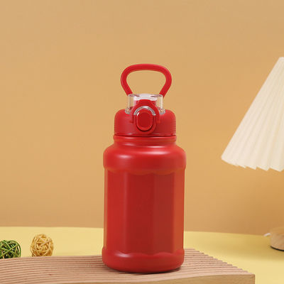 Bouteille d'eau de sport isolée en acier inoxydable à double paroi pour camping écologique