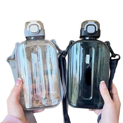 Logo personnalisé Bouteilles d'eau transparentes carrées de 750 ml pour le gymnase Sport plastique imperméable