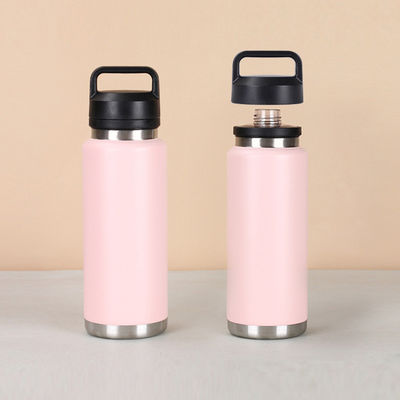 18 oz 26 oz 36 oz Bouteilles d'eau isolées sous vide Caps en acier inoxydable pour les sports Portables