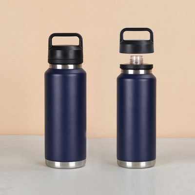 Bouteille d'eau en acier inoxydable 18 oz 26 oz 36 oz à double paroi vide isolé pour enfants flacon à large bouche avec couvercle portable