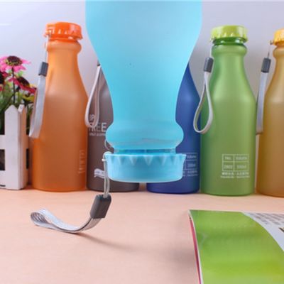 Bouteille de boisson scellée 550ml réutilisable Gym Bpa Free Sport Bouteilles d'eau en plastique avec corde