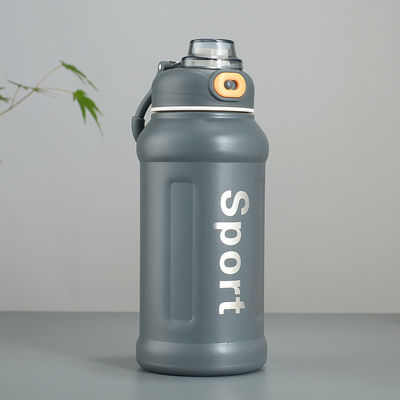 Bouteille d'eau thermo inoxydable avec paille pour le camping