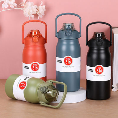 Flasque sous vide en acier inoxydable 316 avec isolation thermique et couvercle