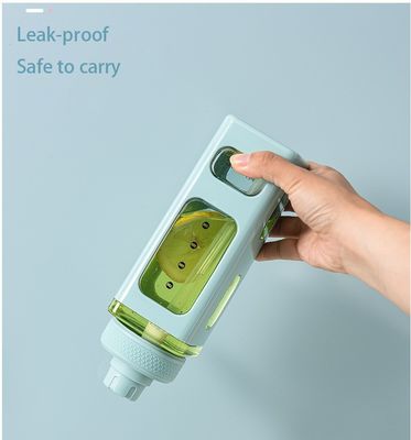 Coupe carrée isolante thermique 700ml Pc Coupe en plastique portable imperméable pour les étudiants