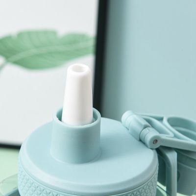 Bouteille d'eau carrée de 700 ml avec marqueur d'heure Bouteille de gym en plastique sans BPA