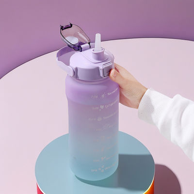 32 oz BPA Marqueur de temps libre 3 pcs Bouteille d'eau de motivation en plastique congelée