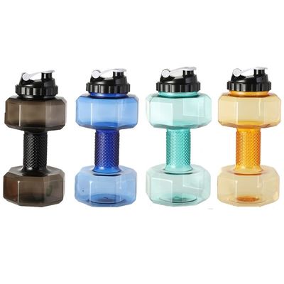 2.2L Fitness Dumbbell Coupe Créatif Sports Bouteille Personnalité et applicable pour les adultes