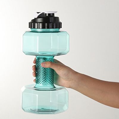 2.2L Fitness Dumbbell Coupe Créatif Sports Bouteille Personnalité et applicable pour les adultes