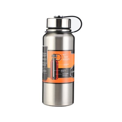 1500 ml de bouteille à vide portable à double paroi isolée de grande capacité avec poignée