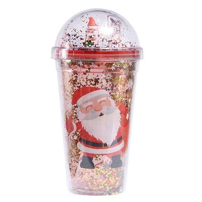 Bouteille d'eau en plastique de 500 ml de style de Noël
