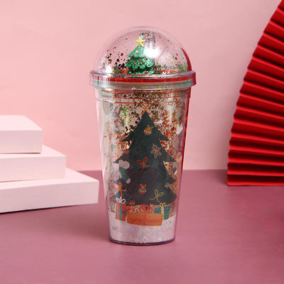 Bouteille d'eau en plastique de 500 ml de style de Noël