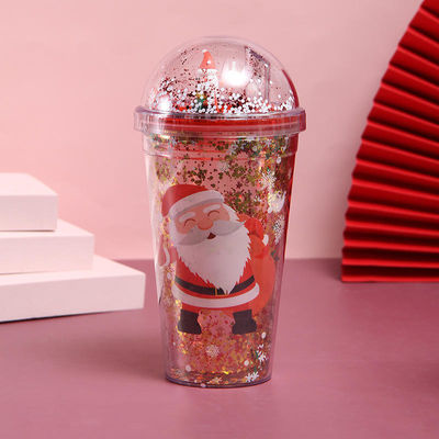 Bouteille d'eau en plastique de 500 ml de style de Noël
