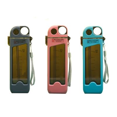 Isolation thermique Aucune Portable 350 ml de plastique sans Bpa Bouteille d'eau carrée avec corde à main