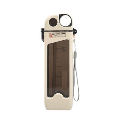 Isolation thermique Aucune Portable 350 ml de plastique sans Bpa Bouteille d'eau carrée avec corde à main