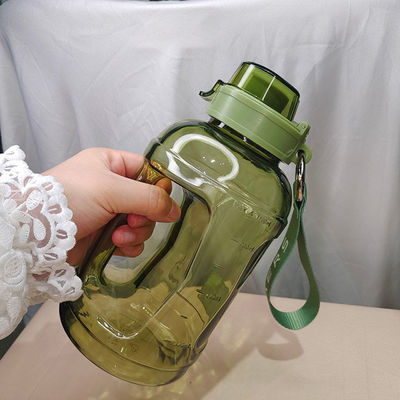 Logo personnalisé Acceptable Bouteille d'eau de Tritan de 1,1 gallon avec marqueur d'heure et 249.7g