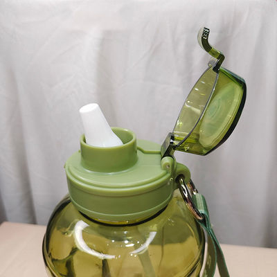 Logo personnalisé Acceptable Bouteille d'eau de Tritan de 1,1 gallon avec marqueur d'heure et 249.7g