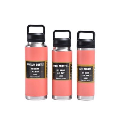 Voyage en extérieur Logo personnalisé isolé sous vide à double paroi Bouteilles d'eau en acier inoxydable