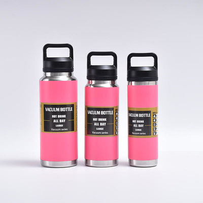 Voyage en extérieur Logo personnalisé isolé sous vide à double paroi Bouteilles d'eau en acier inoxydable