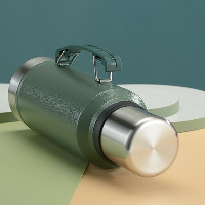 Bouteille d'eau classique imperméable pour activités en plein air Thermos en acier inoxydable de 1400 ml