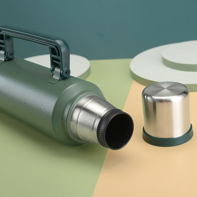 Bouteille d'eau classique imperméable pour activités en plein air Thermos en acier inoxydable de 1400 ml