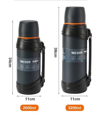 Bouteilles à vide en acier inoxydable 2600ml/3200ml pour les voyages d'affaires en plein air