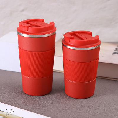 Coupe d'eau en acier inoxydable avec couvercle à vis 380ml 510ml Logo personnalisé tasse de café à large bouche