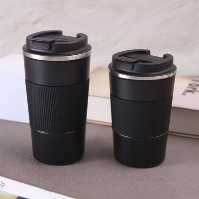 Coupe d'eau en acier inoxydable avec couvercle à vis 380ml 510ml Logo personnalisé tasse de café à large bouche