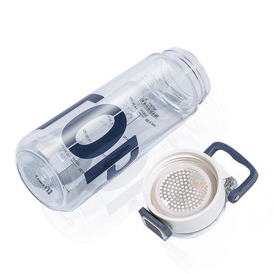 Bouteille de sport sans Tritane, écologique et sans BPA, avec horodatage et poignée pour les voyages en plein air