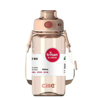 217g Bouteille d'eau en plastique de Tritan biodégradable colorée pour le sport Design écologique