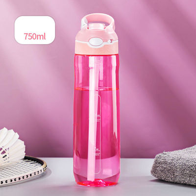 750 ml de bouteille de shaker de protéines de fitness avec paille de Tritane