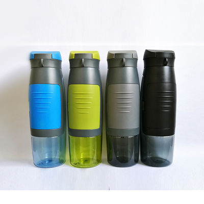 stockée 750 ml de capacité Portable Sport Bouteille d'eau potable en plastique avec stockage de carte