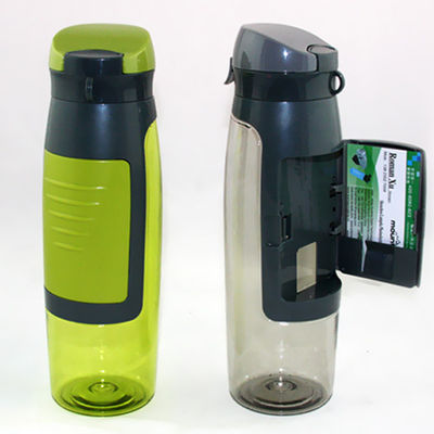 stockée 750 ml de capacité Portable Sport Bouteille d'eau potable en plastique avec stockage de carte