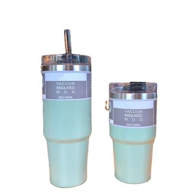 Bouteilles thermos portables avec paillettes personnalisées 20 oz / 30 oz de verre d'eau isolée en acier inoxydable