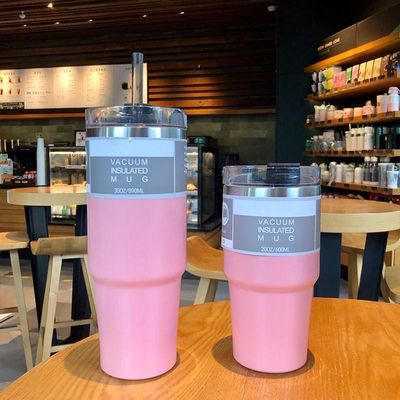 Bouteilles thermos portables avec paillettes personnalisées 20 oz / 30 oz de verre d'eau isolée en acier inoxydable