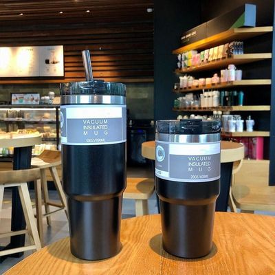 Bouteilles thermos portables avec paillettes personnalisées 20 oz / 30 oz de verre d'eau isolée en acier inoxydable