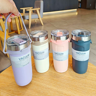 Logo personnalisé Acceptable Coupe de voyage extérieur en acier inoxydable avec corde de silicone