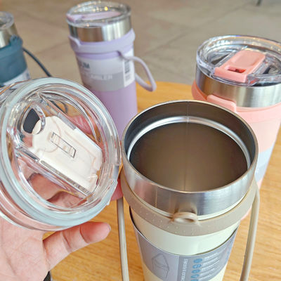 Logo personnalisé Acceptable Coupe de voyage extérieur en acier inoxydable avec corde de silicone