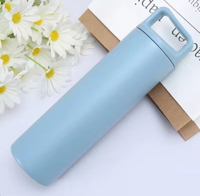 480ml/600ml bouteille thermos en acier inoxydable double paroi logo personnalisé portable de voyage élève chaudière