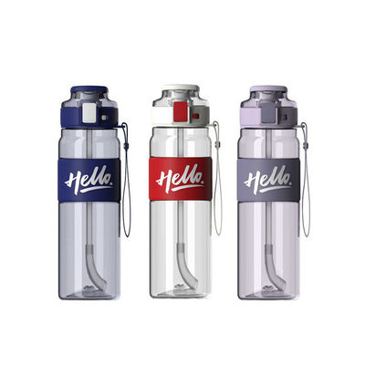 Bouteille d'eau de paille à boire directe avec une capacité de 680 ml et 860 ml en plastique Tritan