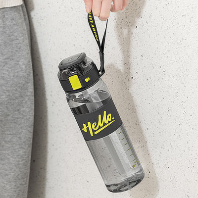 Bouteille d'eau de paille à boire directe avec une capacité de 680 ml et 860 ml en plastique Tritan