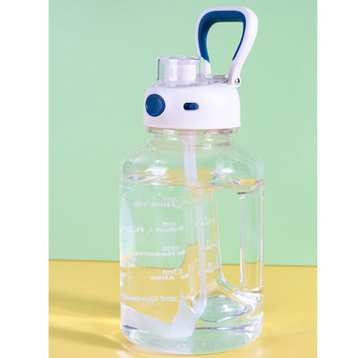 1Bouteille d'eau en plastique personnalisée de style américain pour le remplissage de voitures de sport et de gym.