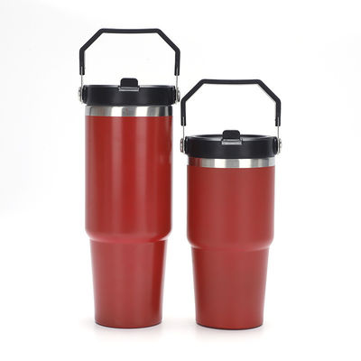 Bouteille thermos de voyage isolée sous vide en acier inoxydable 40 oz avec couvercle et poignée